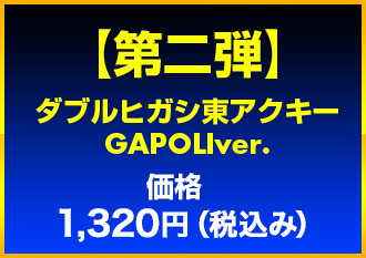 【第二弾】 ダブルヒガシ大東アクキー  GAPOLIver.