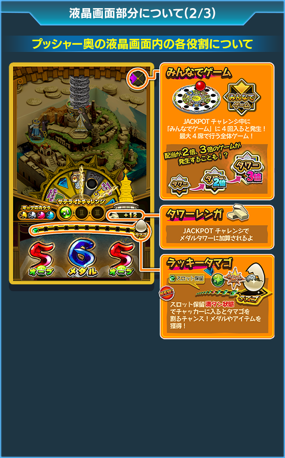 バベルのメダルタワーW!のゲーム画面