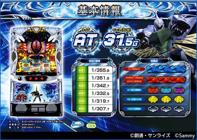 スマスロ 聖戦士ダンバインのゲーム画面