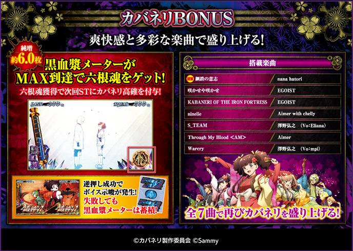 スマスロ 甲鉄城のカバネリ 海門（うなと）決戦のゲーム画面