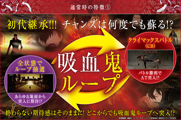 パチスロ傷物語 -始マリノ刻-のゲーム画面