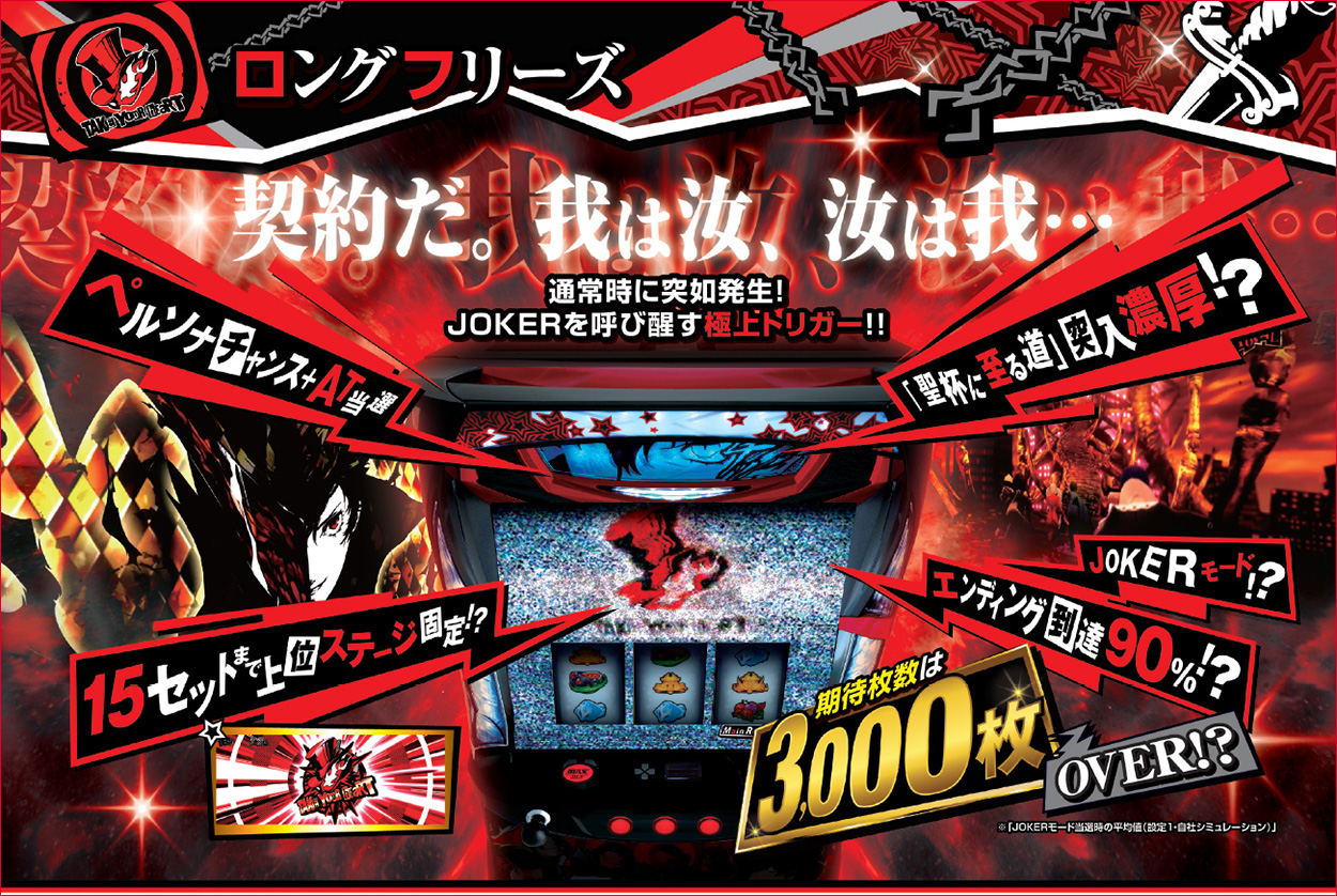 パチスロペルソナ5のゲーム画面