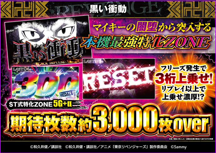 スマスロ東京リベンジャーズのゲーム画面