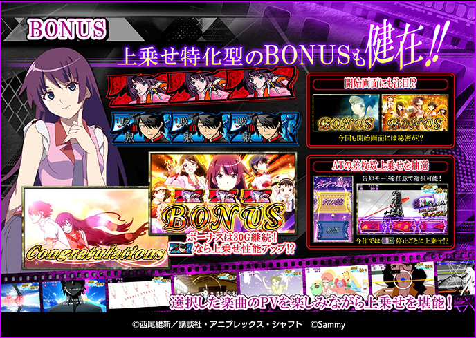 スマスロ化物語のゲーム画面