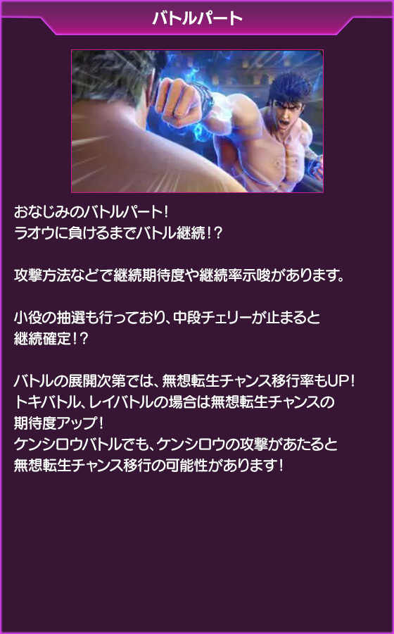 北斗の拳~BATTLE BONUS~のゲーム画面
