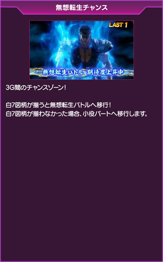 北斗の拳~BATTLE BONUS~のゲーム画面